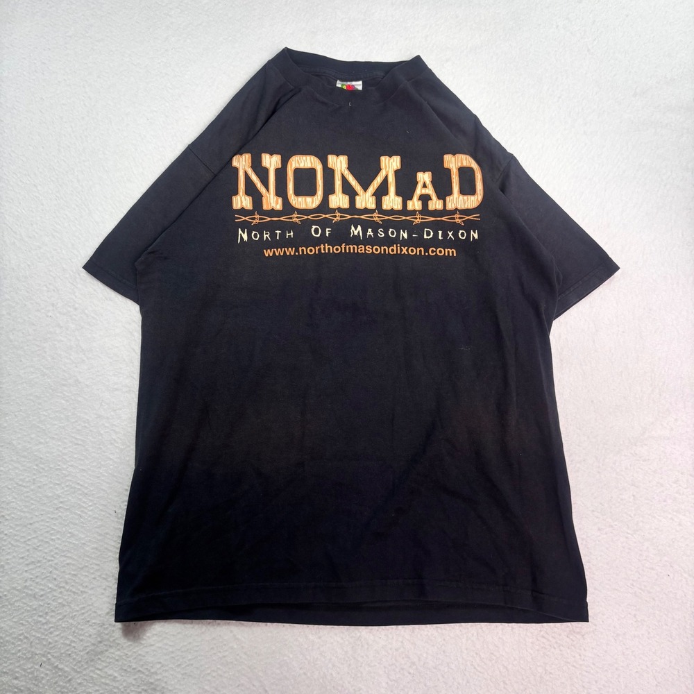 NOMAD North Of Mason Dixon Rockin Modern Country Graphic T Shirt Black Large